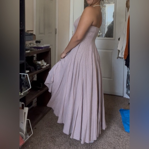 FP Beach x Free People Rhone Sleeveless High Low Flowy Mauve Dress Small - Picture 4 of 10